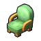 Green Cushion Chair